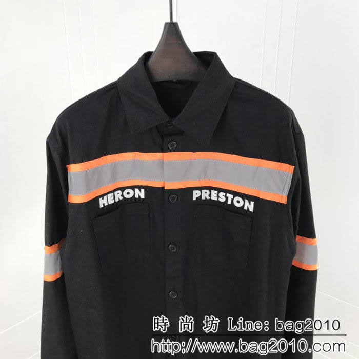 Heron Preston 18ss新款 工裝風襯衣 情侶款 ydi1048